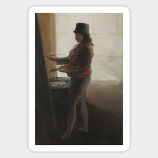 Self-Portrait at the Easel by Francisco Goya Magnet